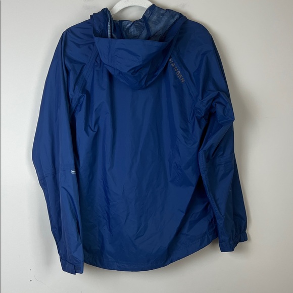 Helly Hansen Men's Waterproof Rain Jacket Hooded Blue Size Small Tech Protection - Picture 4 of 9